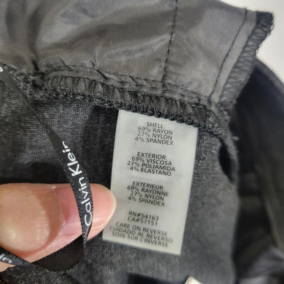 NEW Calvin Klein Gray Business Career Office Stretch Slim Pants size 6 - Picture 3 of 11